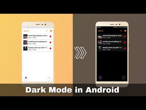 Dark/Night mode in Android || Android app with dark theme || Saving dark mode in shared preferences
