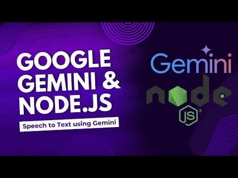 Transforming Speech To Text With Google Gemini In Node.js || @google/generative-ai