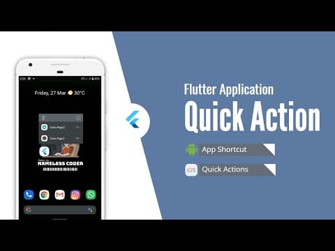 App Shortcuts in Flutter application || Android app shortcuts || iOS Quick Actions || quick_action