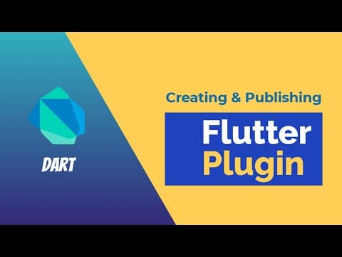 Creating and Publishing a flutter plugin